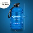 Μπουκάλι Nερού 2200ml Μπλε Ματ IronMaxx
