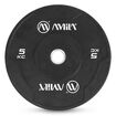Δίσκος Βαρών Ολυμπιακού Τύπου CrossFit Black W Bumper Slim 50mm 5Kg AMILA 84841