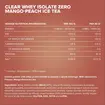 Πρωτεΐνη IronMaxx Clear Whey Isolate ZERO 400gr Mango Peach Ice Tea
