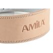Ζώνη Άρσης Βαρών AMILA Δερμάτινη Μπεζ A Quality XL 8331004