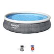 Πισινα Φουσκωτη Στρογγυλή 396x84cm Fast Set Pools Rattan BESTWAY 15748