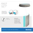 Πισινα Φουσκωτη Στρογγυλή 396x84cm Fast Set Pools Rattan BESTWAY 15748