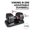Αλτήρας Ρυθμιζόμενος Twist and Lock 20kg Viking D350 Αλτήρας Ρυθμιζόμενος Twist and Lock 20kg Viking D350