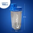 Shaker Πρωτεΐνης IronMaxx 750ml Διάφανο-Μπλε