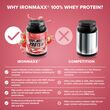 Πρωτεΐνη IronMaxx 100% Whey Protein 900gr Φράουλα Πρωτεΐνη IronMaxx 100% Whey Protein 900gr Φράουλα