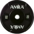 Δίσκος AMILA Black W Bumper 50mm 20Kg 90308
