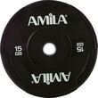 Δίσκος AMILA Black W Bumper 50mm 15Kg 90309