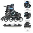 Πατίνια Roller - Παγοπέδιλα Ρυθμιζόμενα In-Line Skates / Hockey Ice Skates 2σε1 Μαύρο/Μπλε NILS Extreme NH 18191 Πατίνια Roller - Παγοπέδιλα Ρυθμιζόμενα In-Line Skates / Hockey Ice Skates 2σε1 Μαύρο/Μπλε NILS Extreme NH 18191