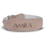 Ζώνη Άρσης Βαρών AMILA Δερμάτινη Μπεζ A Quality L 44302 Ζώνη Άρσης Βαρών AMILA Δερμάτινη Μπεζ A Quality L 44302