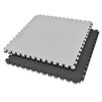 Δάπεδο Προστασίας Puzzle EVA 100x100x2.0cm Μαύρο / Γκρι PEGASUS