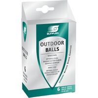 Μπαλάκια Ping Pong Εξωτερικού Χώρου Sunflex PVC 6 Τεμάχια 42720