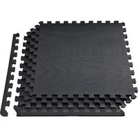 Δάπεδο Προστασίας Puzzle EVA Σετ 60x60x1.2 4τμχ Μαύρο MotivationPro
