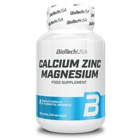 Calcium Zinc Magnesium 100tabs BioTech USA