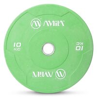 Δίσκος Color Bumper Plate Slim 50 mm 10 Kg – Πράσινο 84847