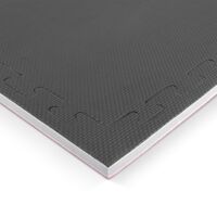 Δάπεδο Προστασίας Puzzle EVA Tatami 100x100x2cm Κόκκινο-Γκρι-Μαύρο AMILA 36631