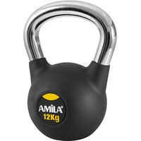 AMILA Kettlebell Rubber Cover Cr Handle 12Kg 44497