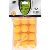 Μπαλάκια Ping Pong Sunflex Hobby PVC 12 Τεμάχια Πορτοκαλί 97261