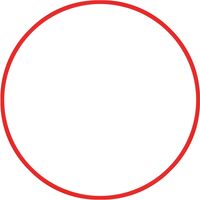 Χούλα-Χουπ HQ 60cm - Φ19mm - 230gr, Κόκκινο 98803