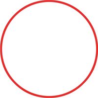 Χούλα Χουπ HQ 80cm - Φ19mm - 330gr, Κόκκινο 98817