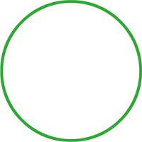 Χούλα-Χουπ HQ 60cm - Φ19mm - 230gr, Πράσινο 98800