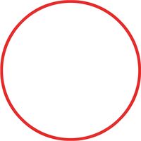 Χούλα-Χουπ HQ 70cm - Φ19mm - 280gr, Κόκκινο 98809