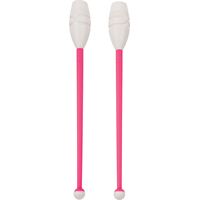 Κορίνες Ρυθμικής Γυμναστικής 41cm Μαλακές, Φούξια/Λευκό 98963