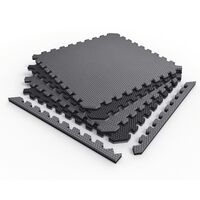 Δάπεδο Προστασίας Puzzle EVA Σετ 60x60x1.0 4τμχ Μαύρο/Γκρι VIKING