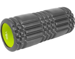AMILA Foam Roller Plexus Φ14x33cm Μαύρο/Λάιμ 96822