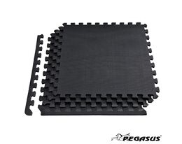 Δάπεδο προστασίας Puzzle EVA (Μαύρο) 1.2cm (Σετ 4τμχ) Β 4300 Pegasus Puzzle 60x60x1.2cm (μαύρο) Β-4300