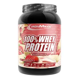 Πρωτεΐνη IronMaxx 100% Whey Protein 900gr White Chocolate-Strawberry