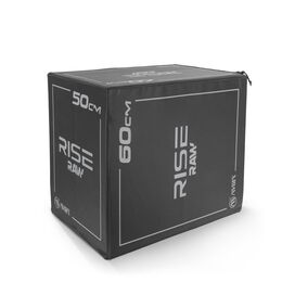 Πλειομετρικό Κουτί Plyo Box Raw Rise 40x50x60 cm - Μαύρο 95146