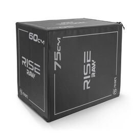 Πλειομετρικό Κουτί Plyo Box Raw Rise 50x60x75 cm - Μαύρο 95147