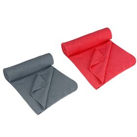 Αντιολισθητική Πετσέτα Yoga Avento® (183x61cm) Grey Yoga Towel Anti-Skid (GRI) 41ZK
