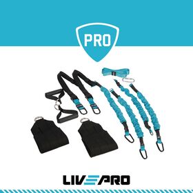 LivePro Ελαστικό Σύστημα Ανάρτησης Ιμάντες Ενδυνάμωσης με Λάστιχα Β-8166