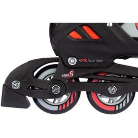 Nijdam Inline Skates - Παγοπέδιλα Combo "Red Raider" Size: 29-32 N14AC01
