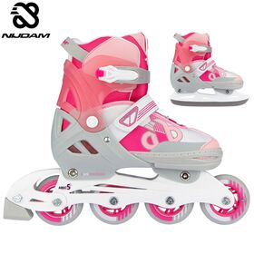 Πατίνια - Παγοπέδιλα Ρυθμιζόμενα Combo Bold Berry Inline Skates Nijdam N14AC02