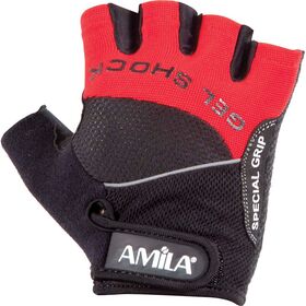 Γάντια Άρσης Βαρών AMILA Amara Lycra Μαύρο/Κόκκινο S 8330101