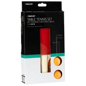 Avento Σετ 2 Ρακέτες Ping Pong & 2 Μπαλάκια "Team Up" 46TK
