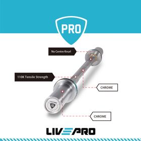 Μπάρα Ολυμπιακή 120cm LivePro Β-8054