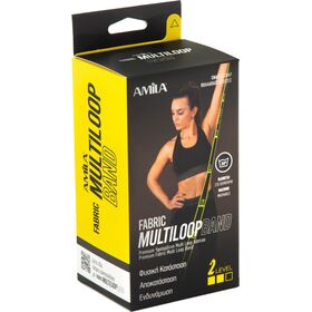Λάστιχο Γυμναστικής Fabric Multi Loop Band Μεσαίο AMILA 96624