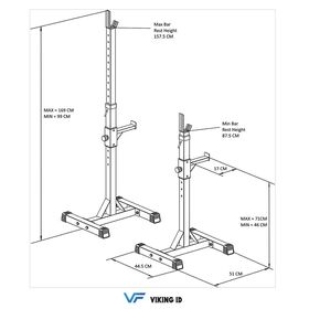 Ορθοστάτες Βαρών Διαιρούμενοι Viking BR-25
