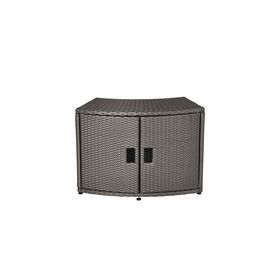 Mspa Wicker Cabinet Storage Unit - for Round spa