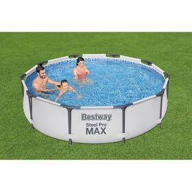 Πισίνα Στρογγυλή με Μεταλλικό Σκελετό 305x76cm Steel Pro Max Pool Set BESTWAY 15580