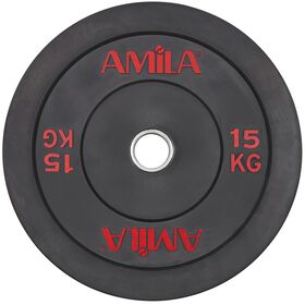 Δίσκος AMILA Black R Bumper 50mm 15Kg 84608