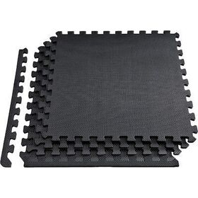 Δάπεδο Προστασίας Puzzle EVA Σετ 60x60x1.2 4τμχ Μαύρο MotivationPro