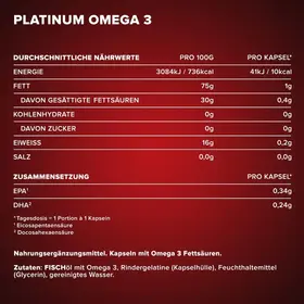 Platinum Omega 3 60caps IronMaxx