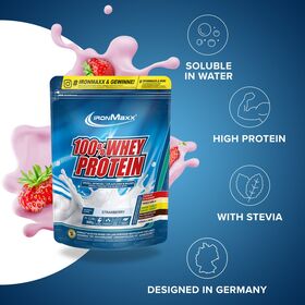 Πρωτεΐνη IronMaxx 100% Whey Protein 500gr Strawberry