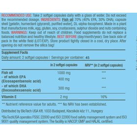 Mega Omega 3 90 Caps BioTech USA