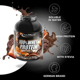 Πρωτεΐνη IronMaxx 100% Whey Protein 2350gr Dark Cookie Salted Caramel