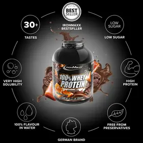 Πρωτεΐνη IronMaxx 100% Whey Protein 2350gr Dark Cookie Salted Caramel